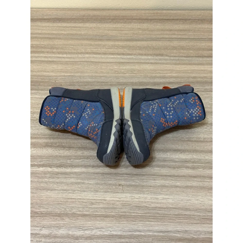 Merrell Kids Snow Boots 12M Navy Blue Orange Waterproof MK266130 Winter Play‎